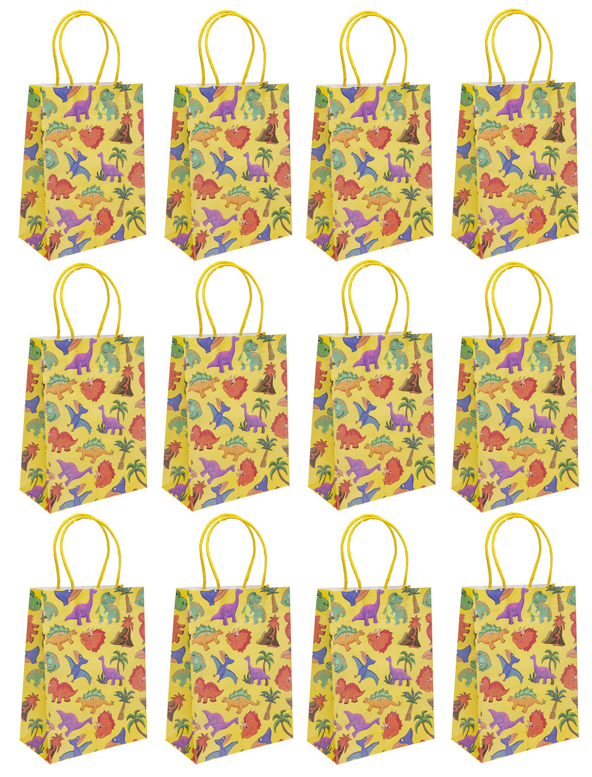 Set of 12 Themed Party Bags | 16x22x9cm | Birthday Shopping Party Gift Loot Kids