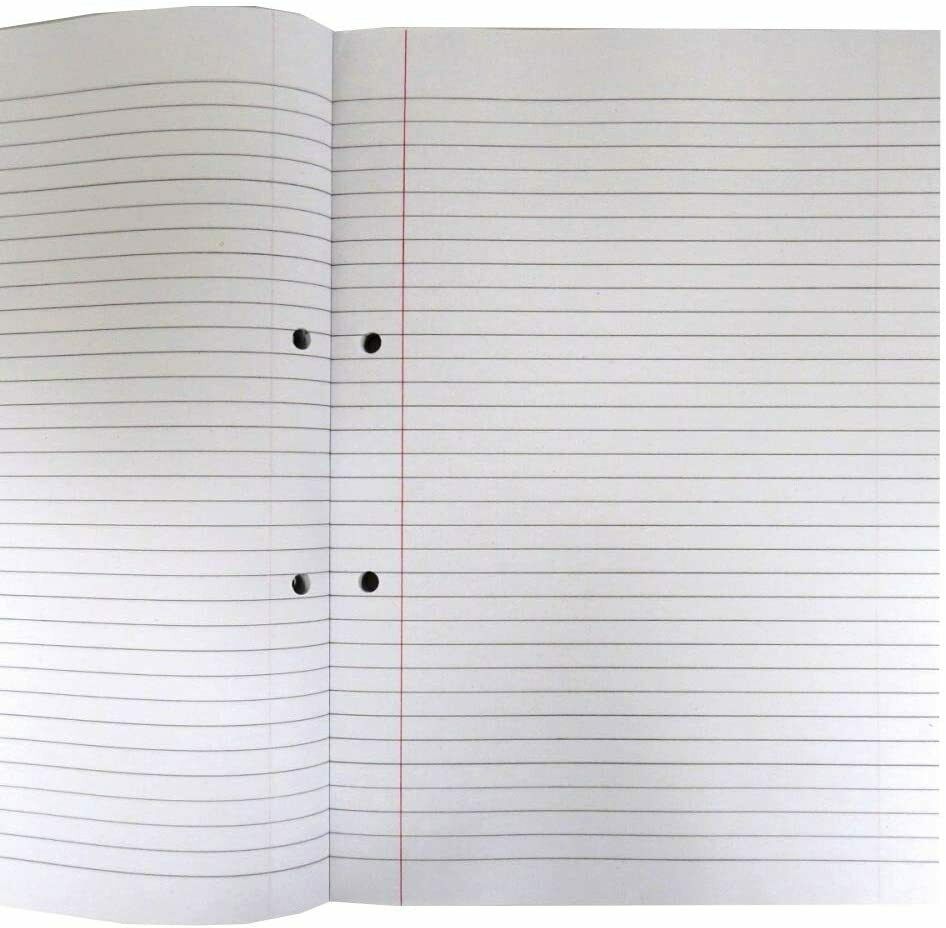 A4 Lined Refill Pad School Office 100 Sheets Notebook Notepad White