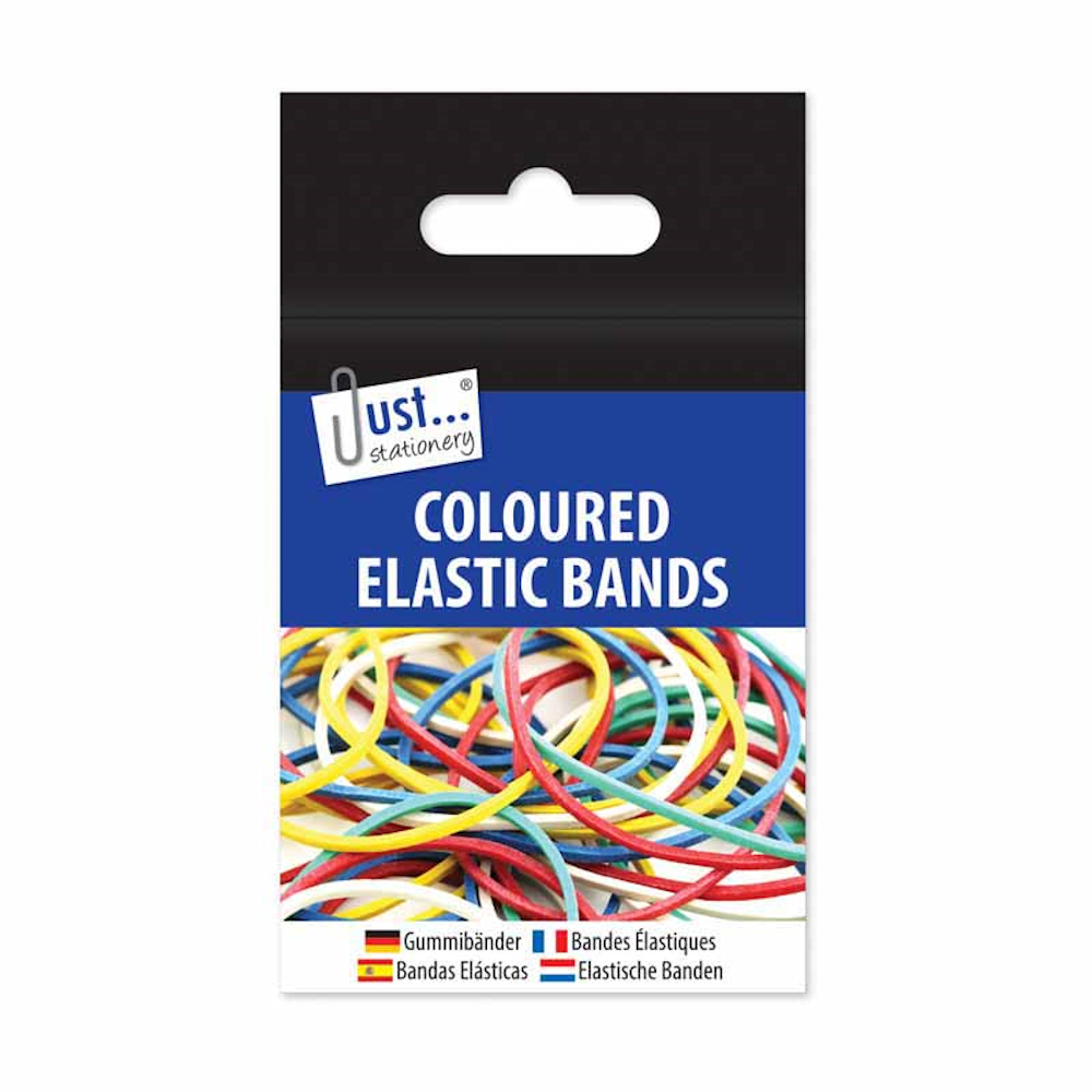 Coloured Elastic Bands Large Pack Assorted Colours School Stationery Work 5013922062273 Ebay 