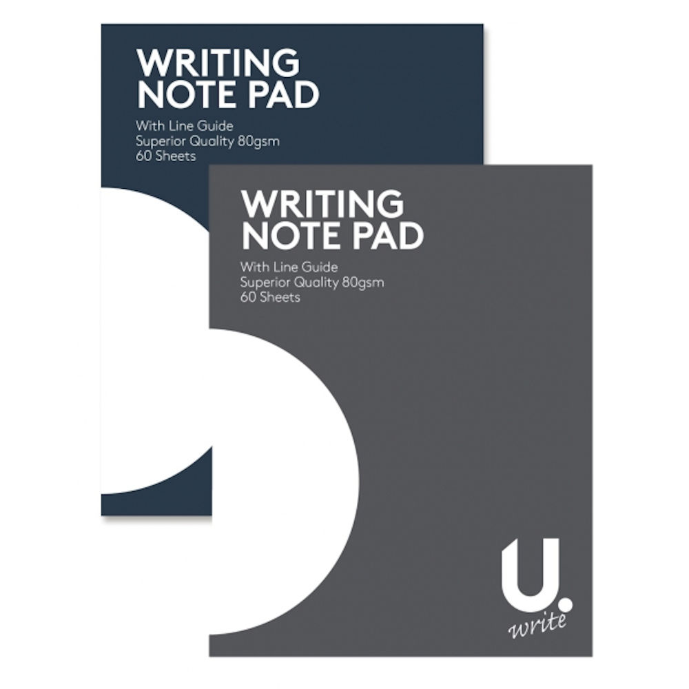 Plain Writing Pad - Paper Notebook NotePad Stationery College White Single Book - 1