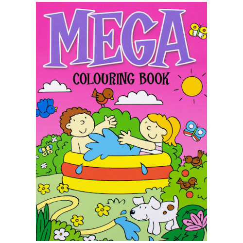 Details about   Mega Colouring Book Activity Girls Boys Kids Painting Football Fairy A4 Kids 