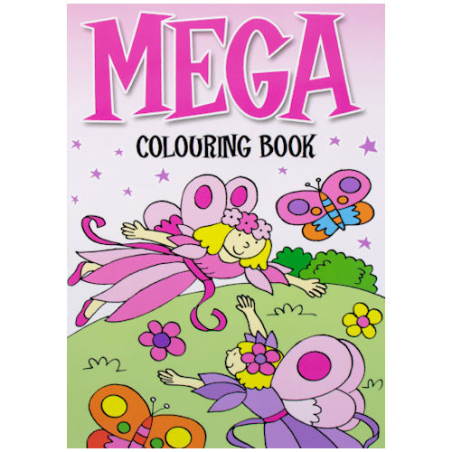 Details about   Mega Colouring Book Activity Girls Boys Kids Painting Football Fairy A4 Kids 