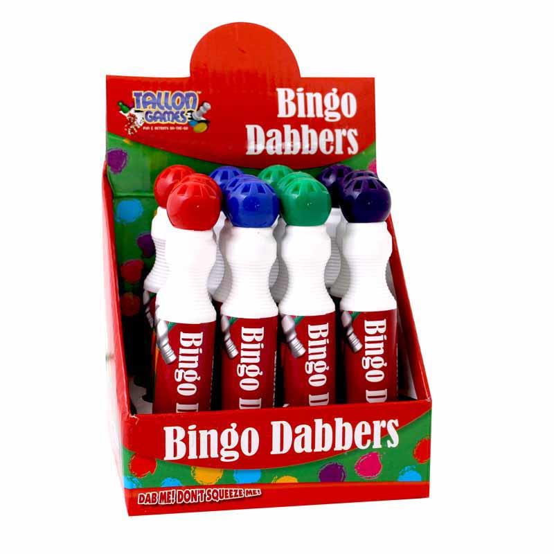 Tallon Large Bingo Dabber - Single Assorted Bright Colours Fun Games Tickets  - 1