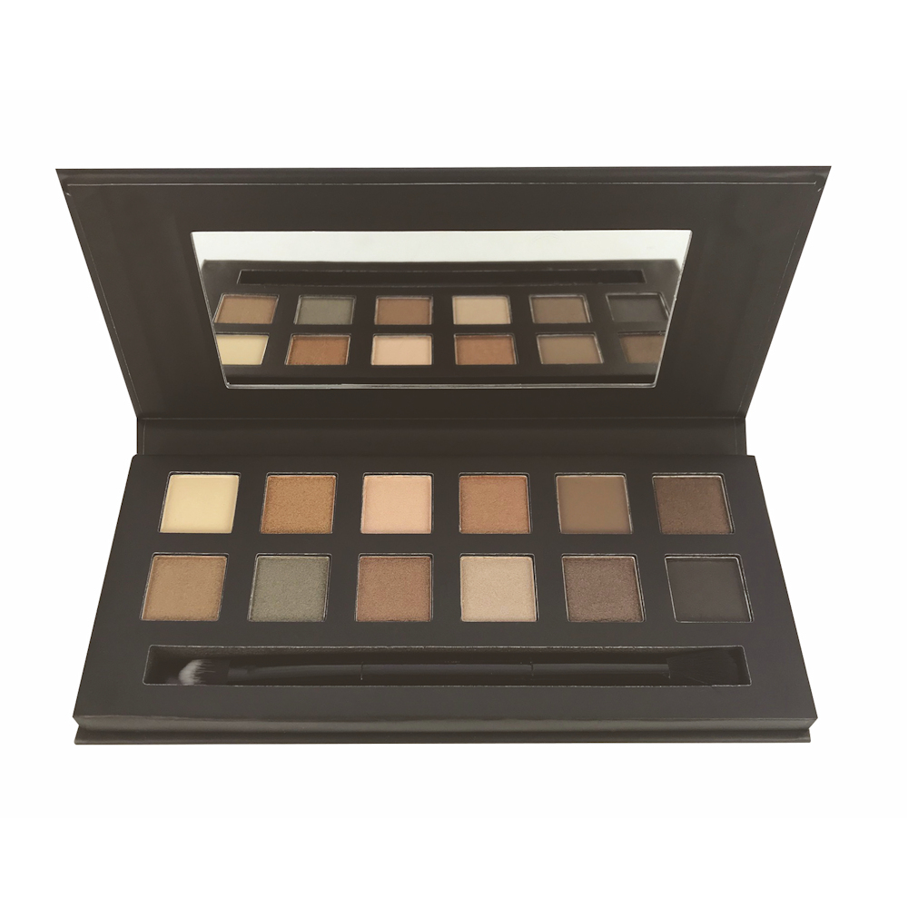 Technic Claim To Fame Eyeshadow Palette - 12 Colours Natural Nudes Eyes Blend - 1