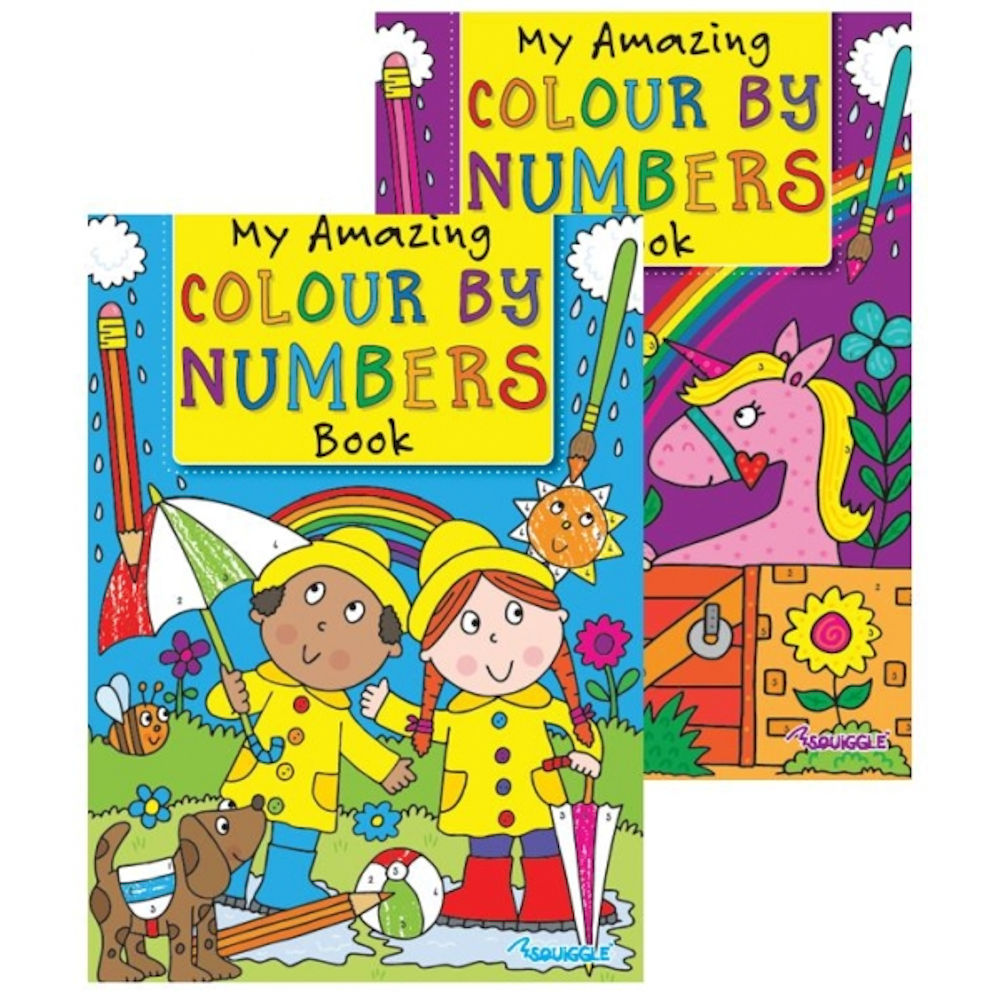 Colour By Numbers Book - A4 Kids Childrens Activity Books Colouring In