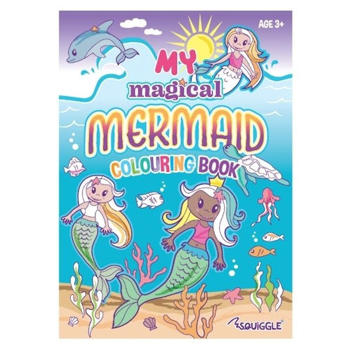My Magical Mermaid Colouring Book - Therapy Colour Kids Stress Activity Journey - 1