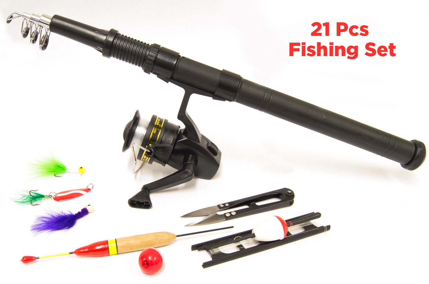 Starter Fishing Kit Set For Beginners/Kids Carp/Coarse Rod Reel By