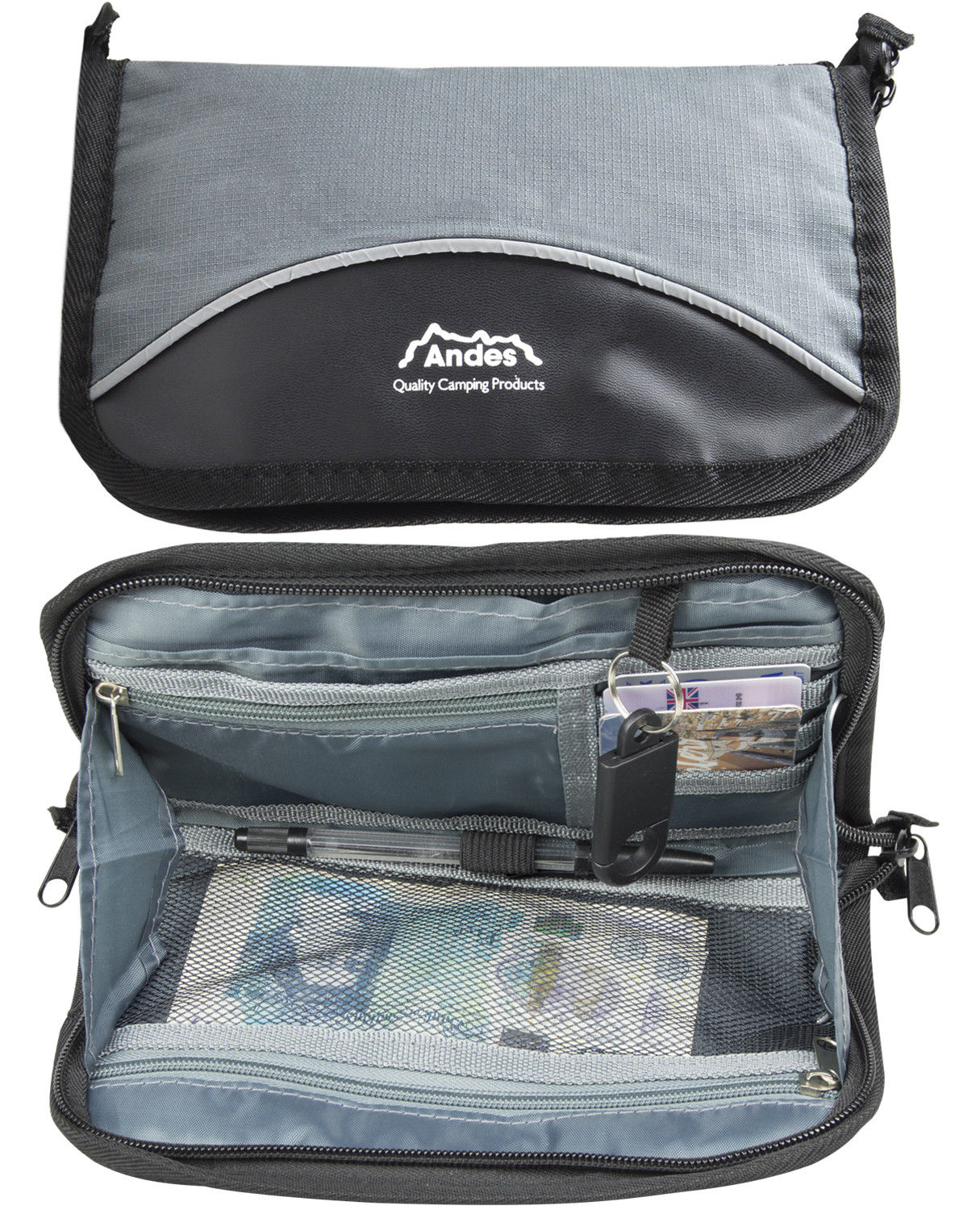 Andes Travel Document/Passport Holder Case Bag Zipped Organiser Wallet