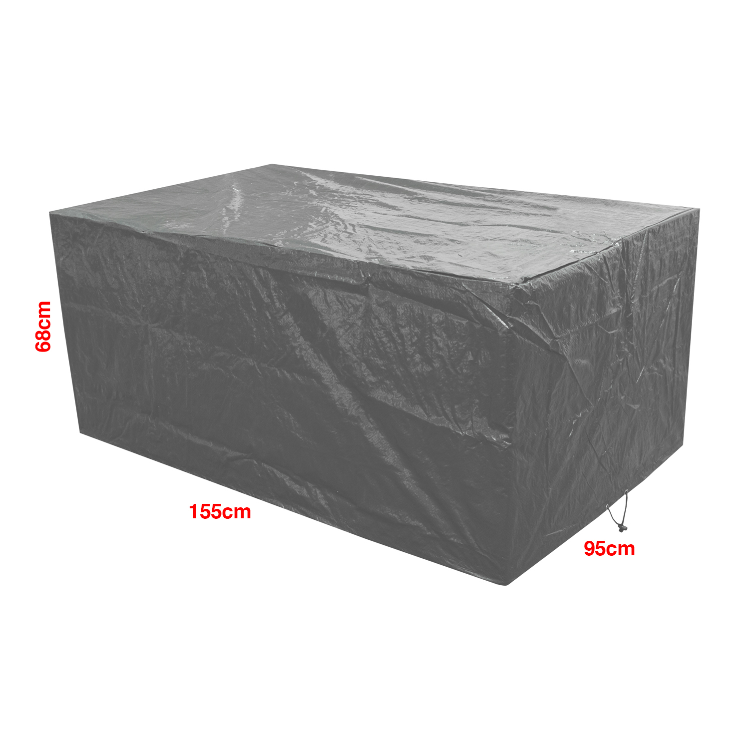 Woodside L Shape Outdoor Garden Corner Sofa & Table Dining Set Cover, Black - Picture 14 of 20
