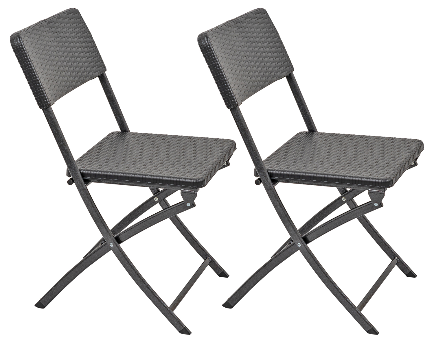 Woodside Rattan Effect Folding Garden Patio Furniture, Table & Chair Dining Sets - Picture 14 of 27