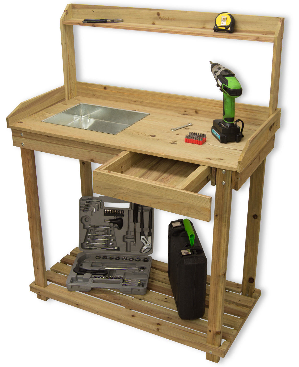 Woodside Wooden Potting/Planting Bench/Table Work DIY Station