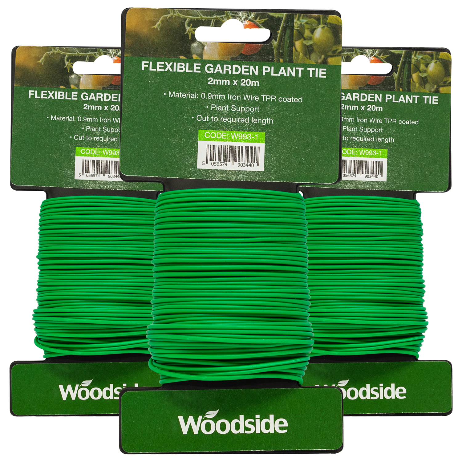 Woodside Flexible Garden Plant Twist Tie, PVC Coated Craft Iron Wire – 3 Pack - Picture 2 of 11