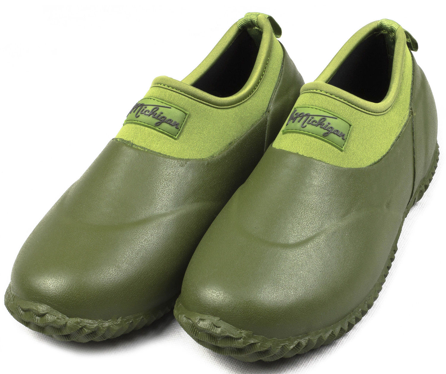 Michigan Green Neoprene Garden Boots Slip On Waterproof Outdoor Shoe | eBay