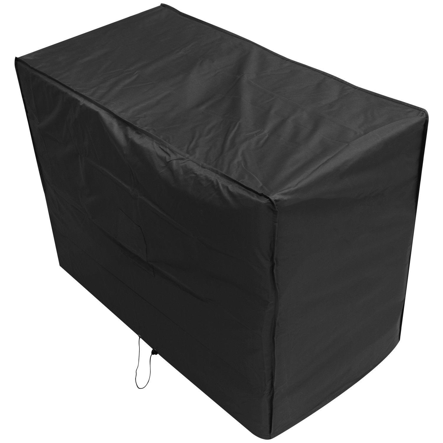 Oxbridge Black 2 Seater 1.2m 4ft Waterproof Outdoor Garden 