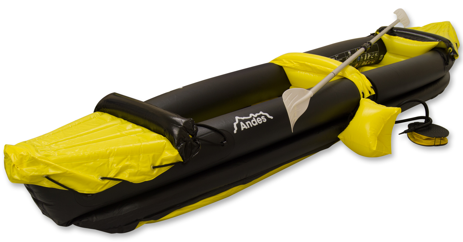 Inflatable Kayak Blow Up Two Person Canoe With Paddle Water Sports eBay