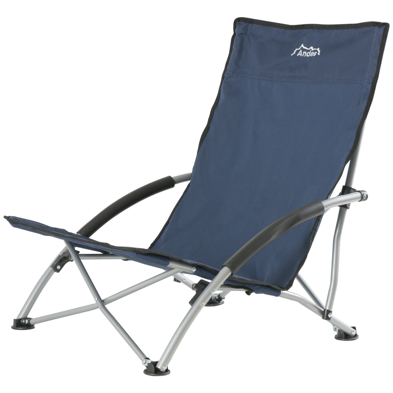 Andes Low Folding Beach/Fishing/Camping Deck Chair Outdoor ...