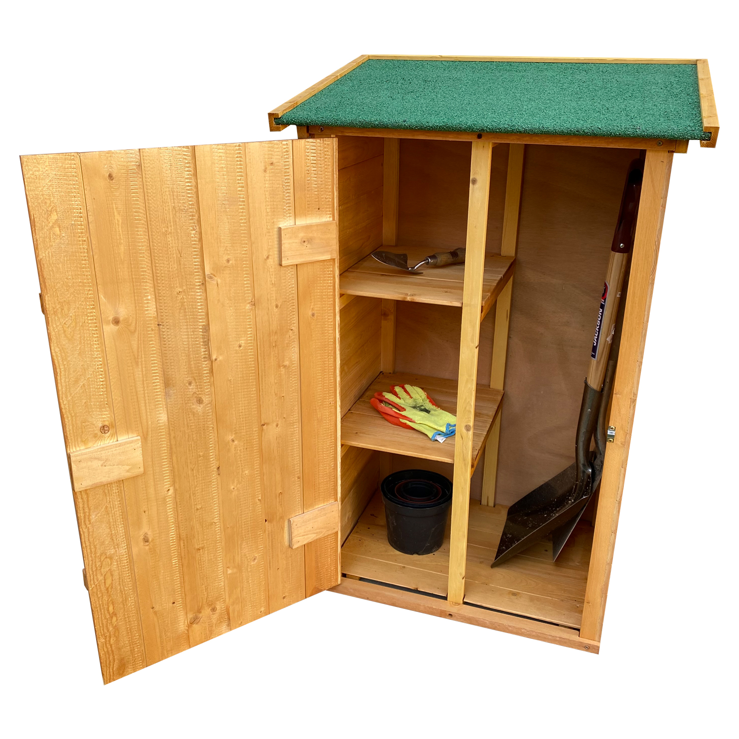 Woodside Wooden Garden Storage Cupboard Outdoor Tool Store Shed eBay