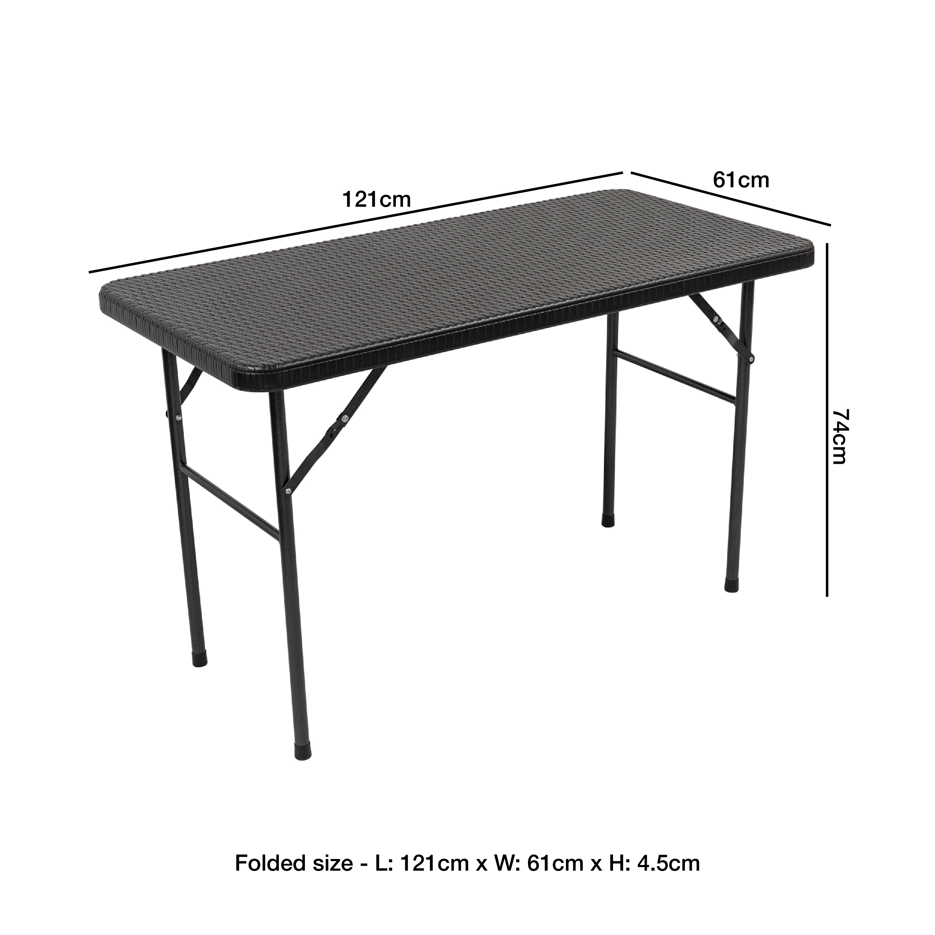 Woodside Rattan Effect Folding Garden Patio Furniture, Table & Chair Dining Sets - Picture 6 of 27
