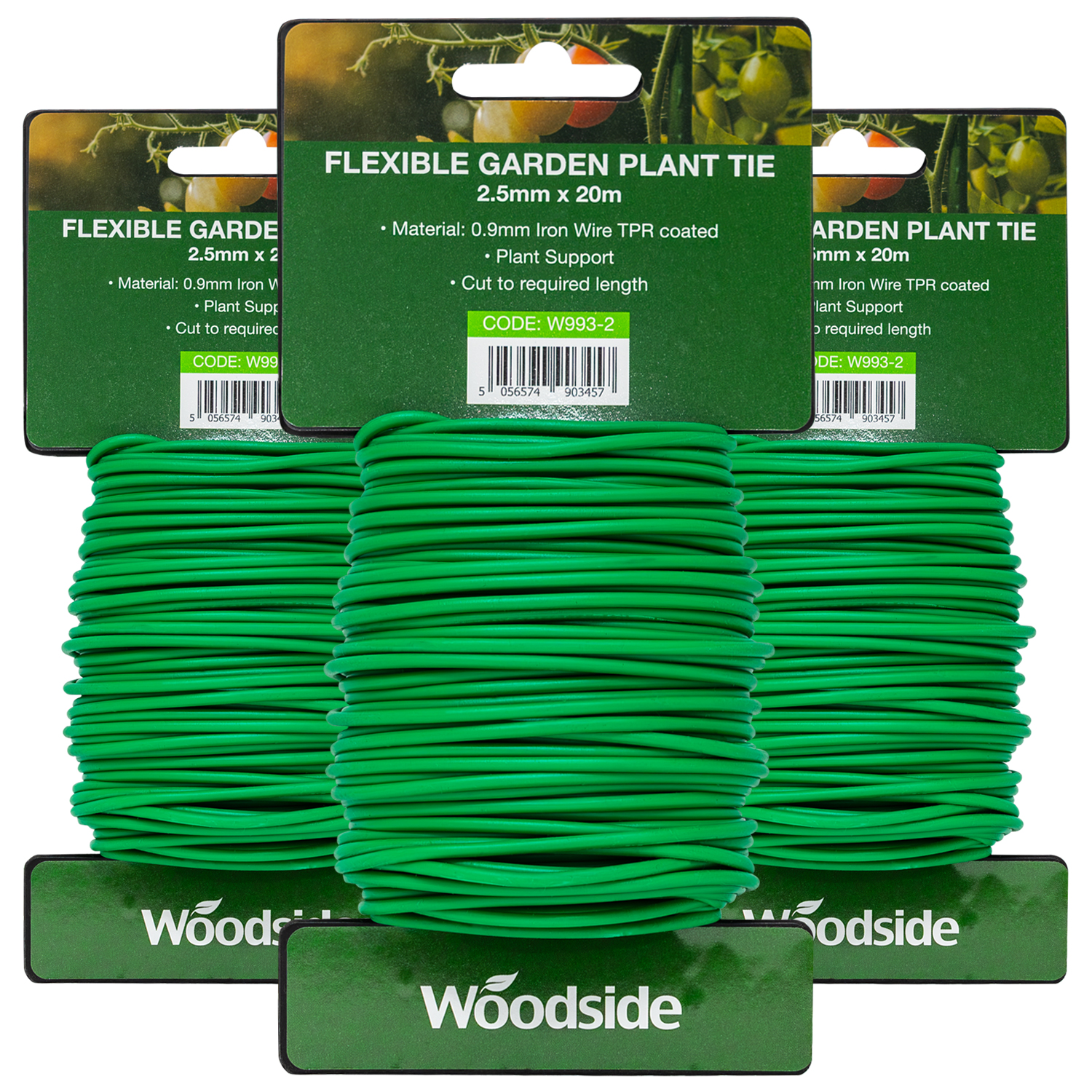 Woodside Flexible Garden Plant Twist Tie, PVC Coated Craft Iron Wire – 3 Pack - Picture 4 of 11