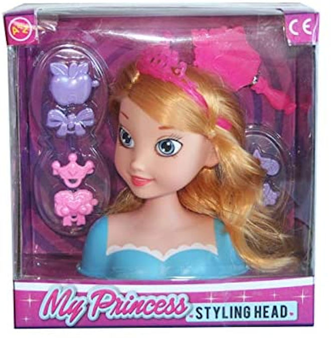 hair styling doll head toy