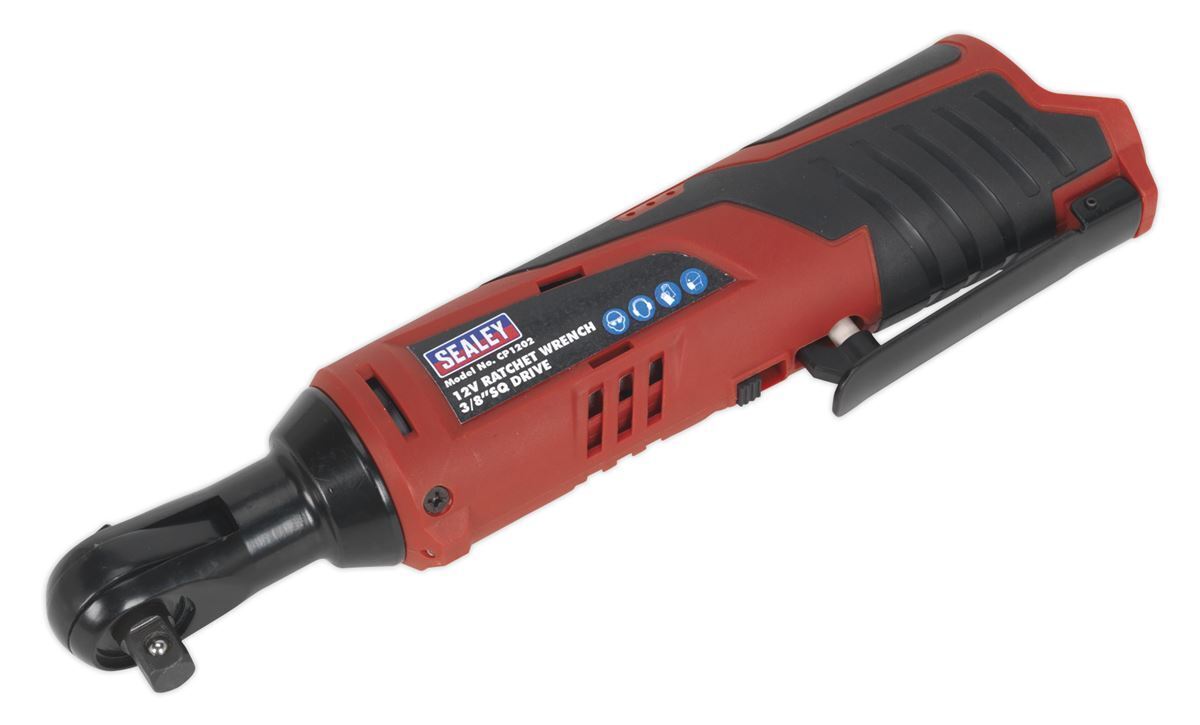 Sealey Cordless Ratchet Wrench SV12 Series 3/8"Sq Drive 12V Body Only