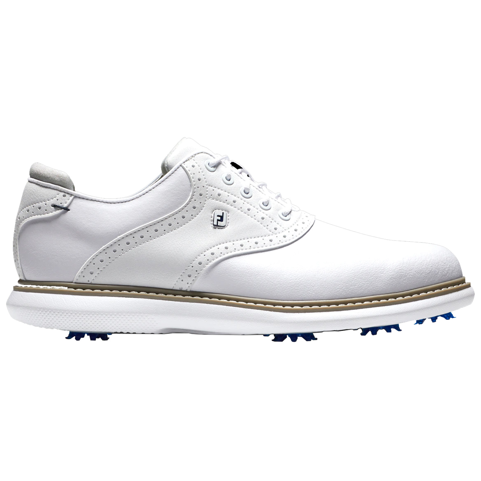 FOOTJOY MENS TRADITIONS Waterproof Golf Shoes Lightweight Leather ...