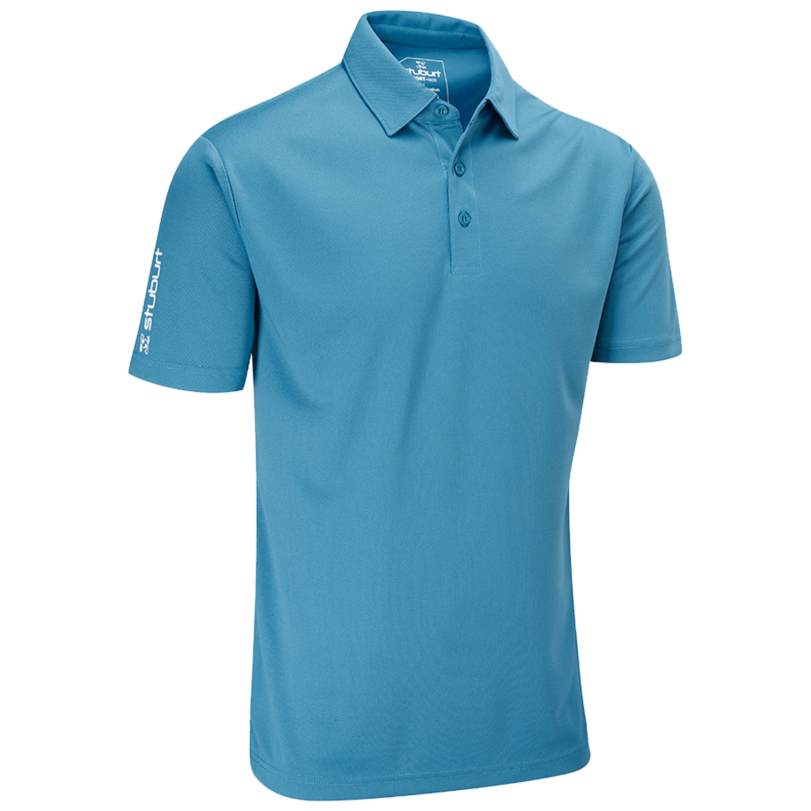2021 Stuburt Mens Sport Tech Polo Shirt - Golf Performance Top Plain ...