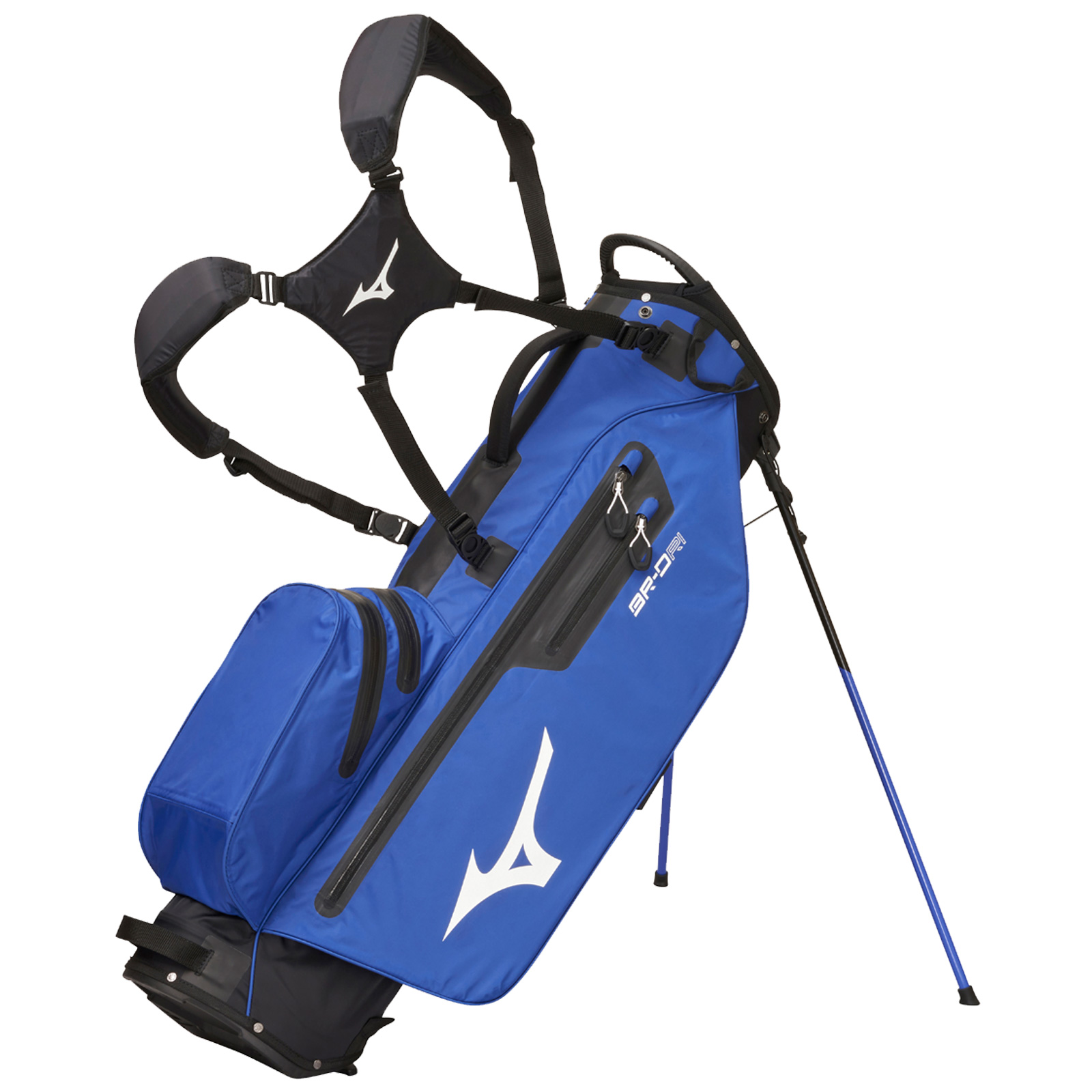 Mizuno Mens BR-DRI Golf Waterproof Dual Carry Strap Stand Bag 4 Way Divider  | eBay