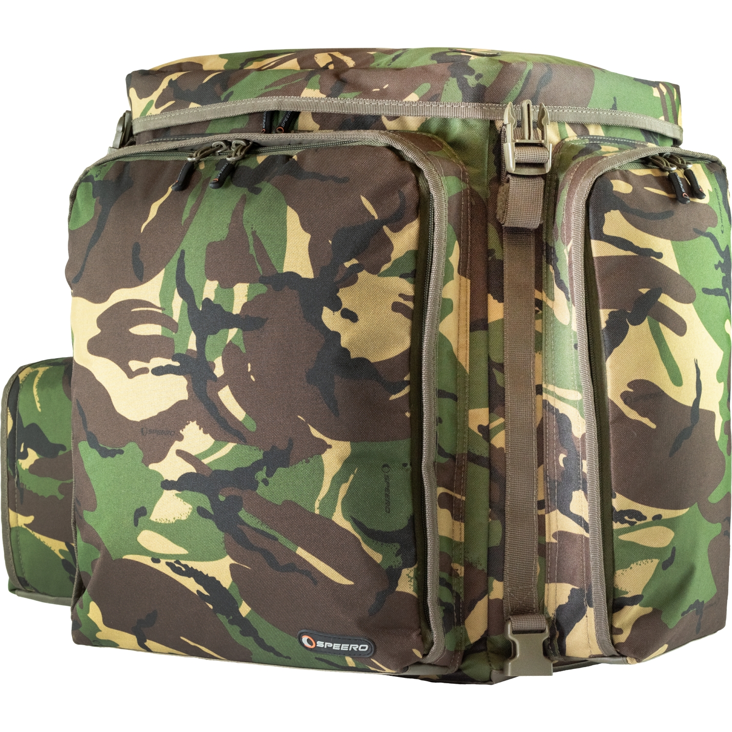 Speero Rucksack Carp Fishing Tackle Bag DPM, Green Bank Kit Military ...