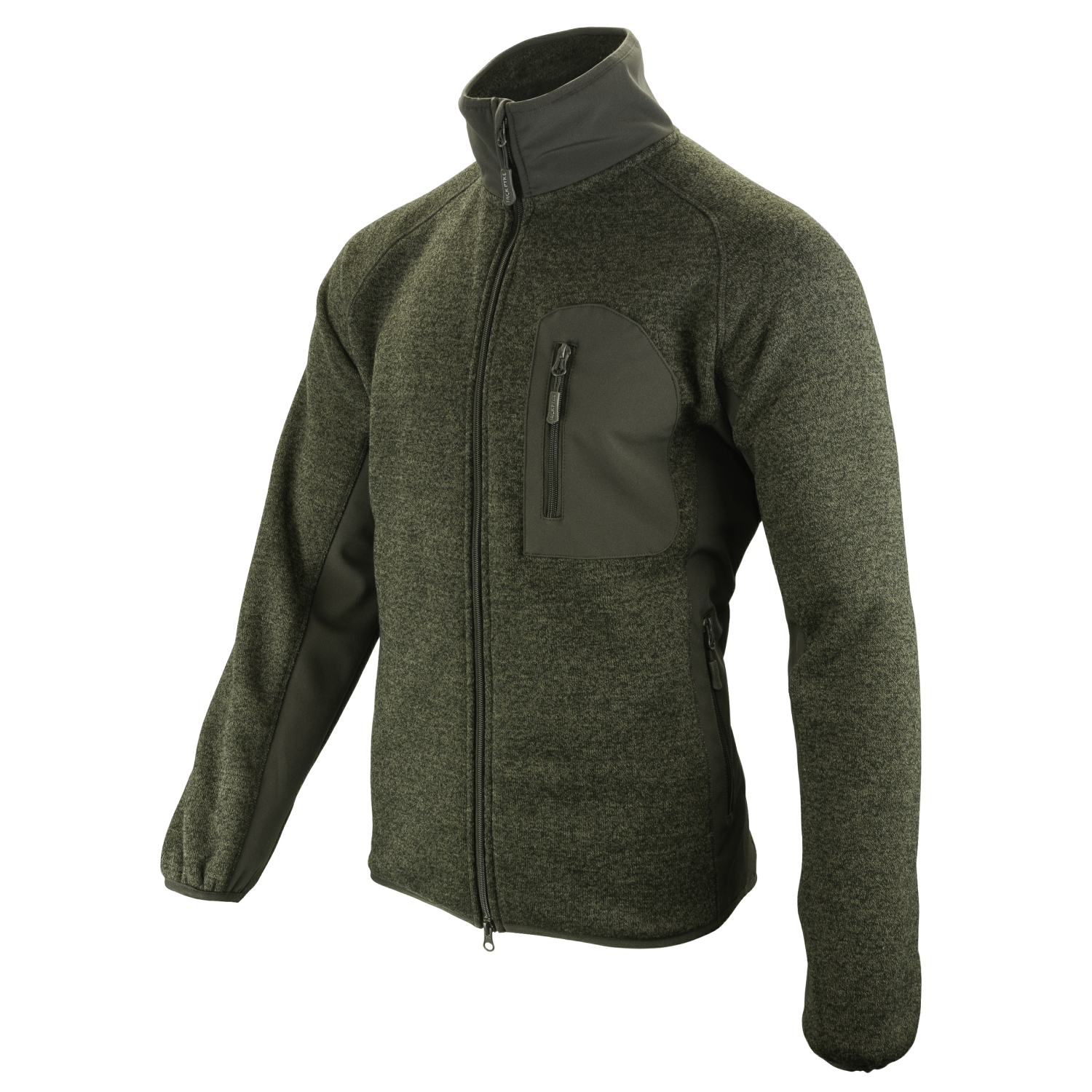 Jack Pyke Weardale Knitted Jacket Hunting Shooting Casual Fleece Top Green Brown - Picture 13 of 13