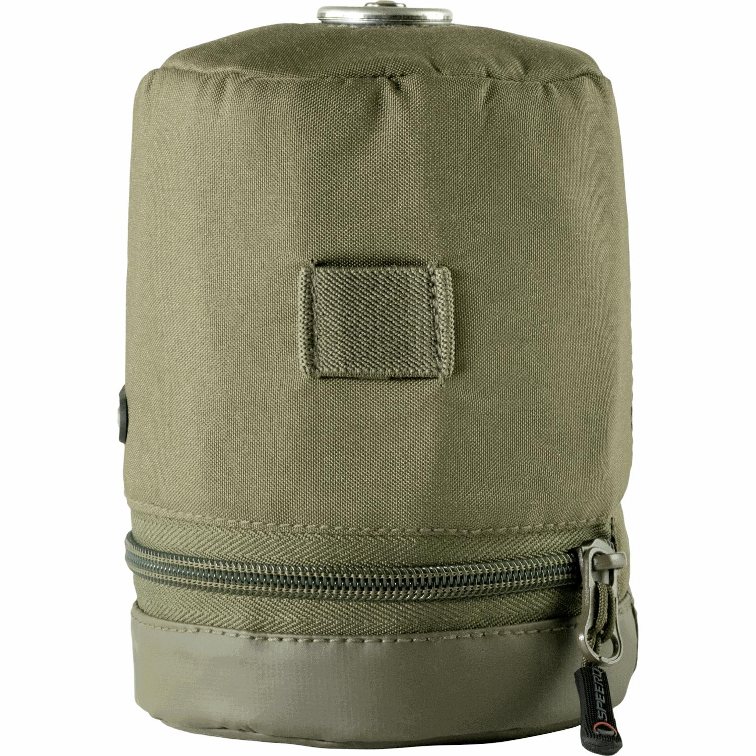 Speero Gas Canister Cover Zipped Pouch in DPM or Green Carp Fishing