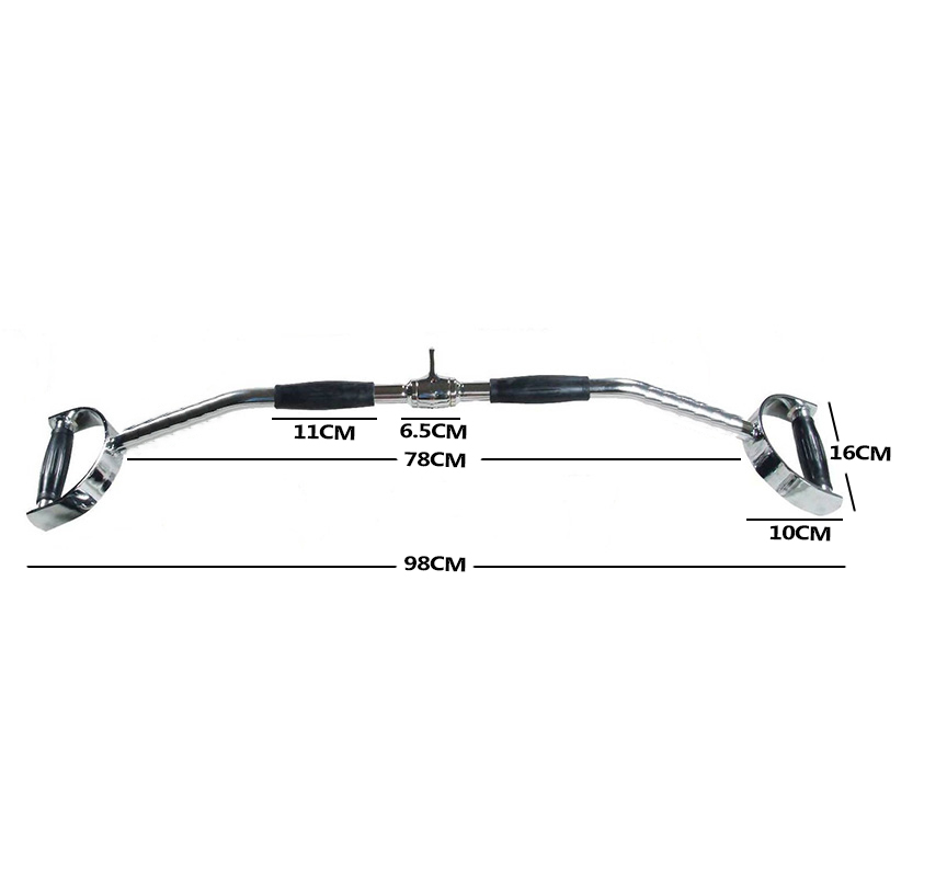 Gym Attachments Row Cable Tricep Rope Bar Twin Revolving Handle Pull Down Seated - Picture 17 of 19