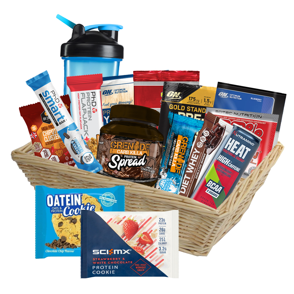 High Protein Hamper Birthday Gift Basket for Occasions Large Easter