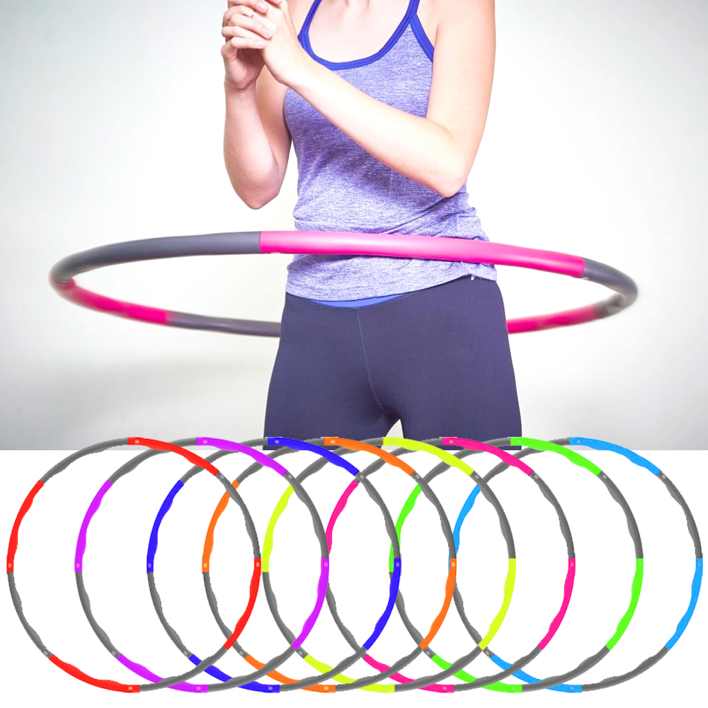 100cm weighted gym hula hoop fitness exercise ABS 1.2KG foam padded workout...