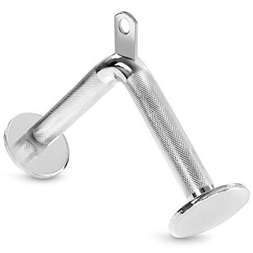 Gym Attachments Row Cable Tricep Rope Bar Twin Revolving Handle Pull Down Seated - Picture 3 of 19