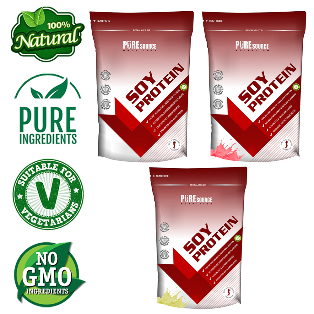 PSN Soy Protein Isolate 90 FlavouredNatural 500gVegan Protein