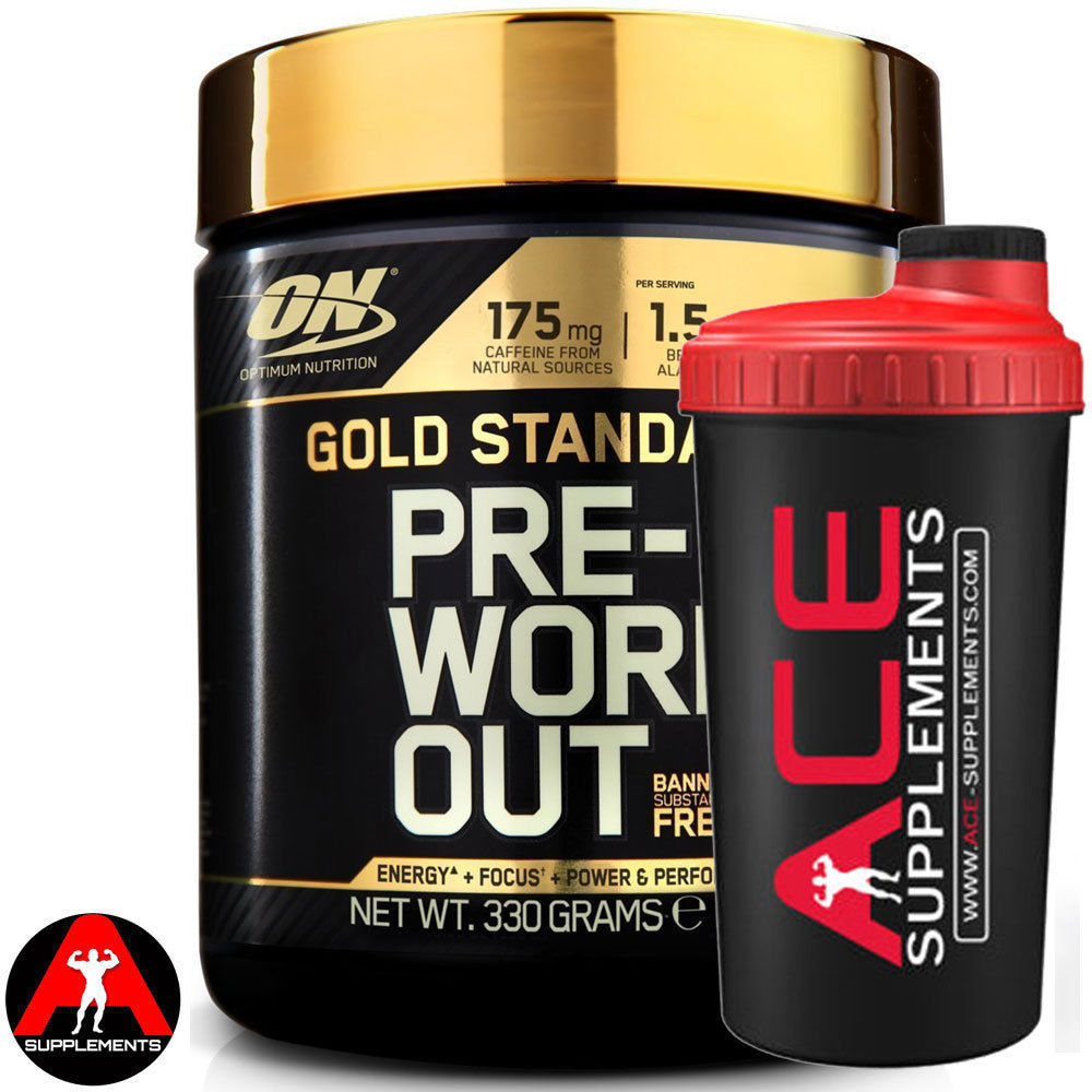 Optimum Nutrition ON Gold Standard PreWorkout 330g + FREE SHAKER eBay