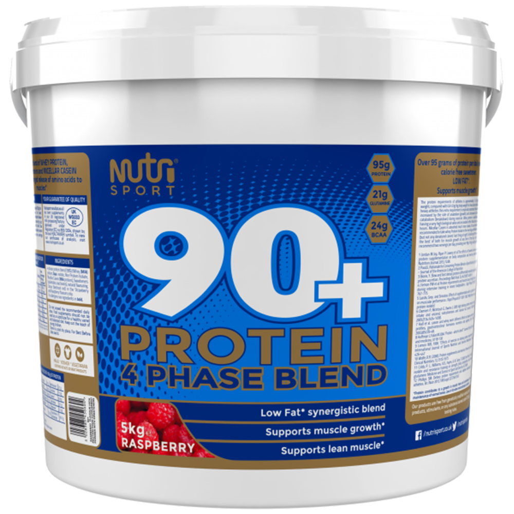 NutriSport 90+ Protein 5KG Whey Protein Powder 5000g 5kg 11lbs + FREE