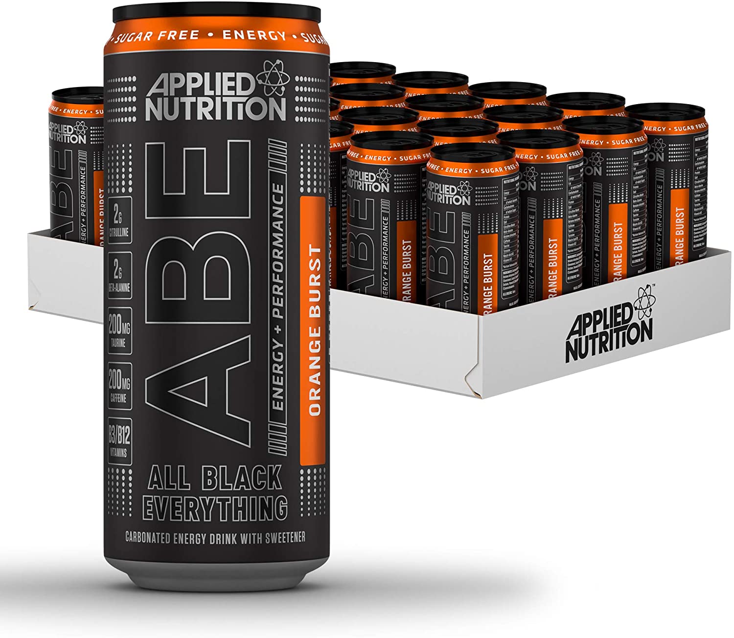 Applied Nutrition ABE Pre Workout Carbonated Energy Drinks Zero Sugar ...