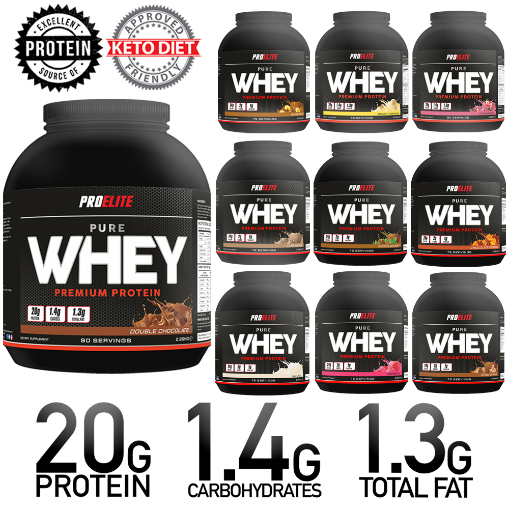 Pure Whey 80 Protein Powder 2 25kg Anabolic Lean Muscle Mass Shake Proelite New Ebay