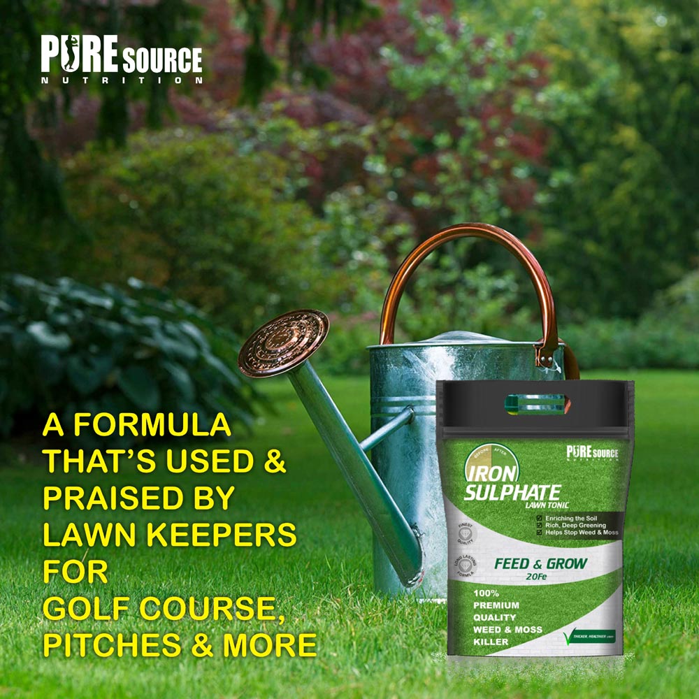 25kg SULPHATE OF IRON (FERROUS SULPHATE) LAWN TONIC, MOSS KILLER MOSS