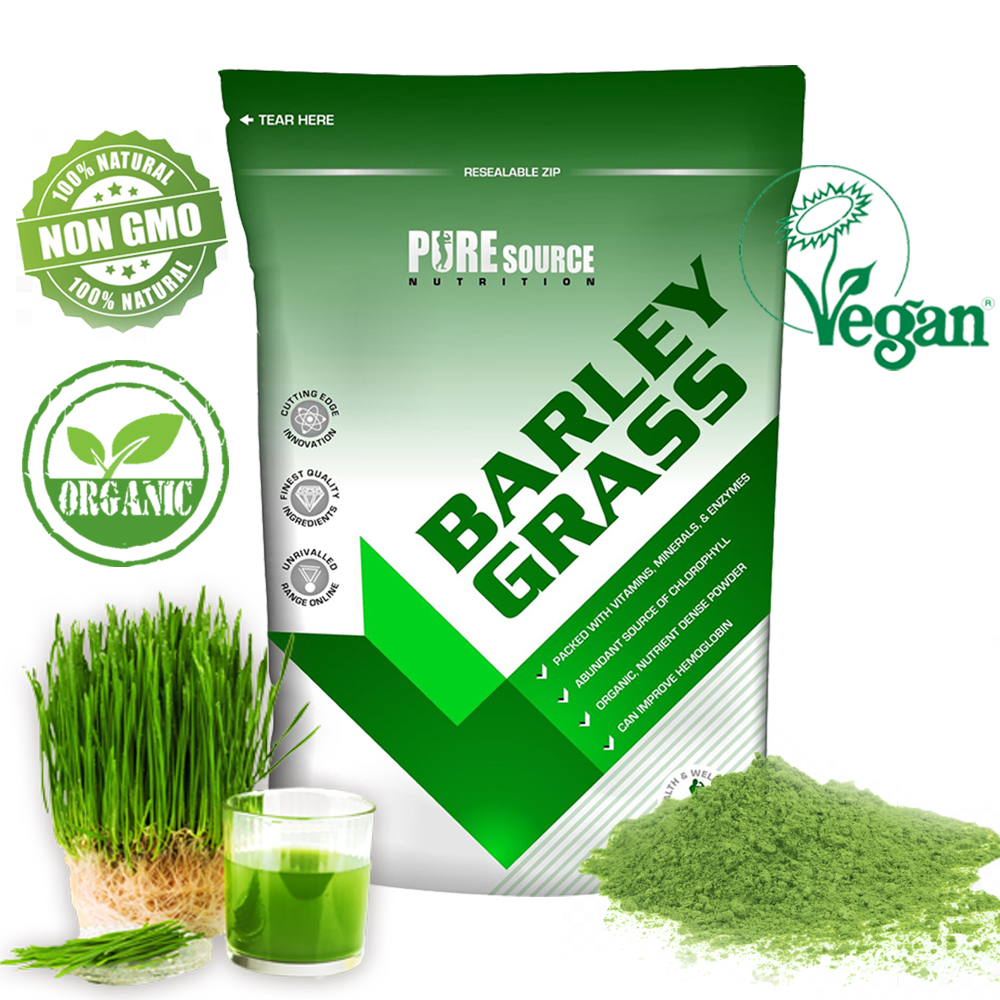 RAW 100 Organic Barley Grass Powder Superfood Greens 100g/250g/500g