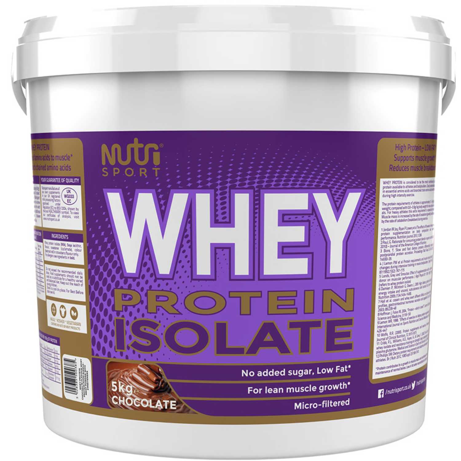 NutriSport Whey Protein Isolate 5kg All Flavours eBay