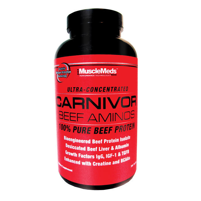 MuscleMeds Carnivor Beef Aminos 300 Capsules 100 Pure Beef Protein Amino Acids eBay