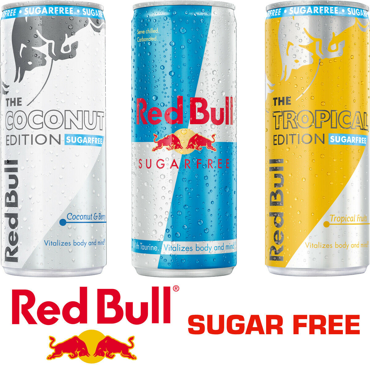 Red Bull Sugar Free Sports RedBull Energy Drink 6 / 12 / 24 x 250ml