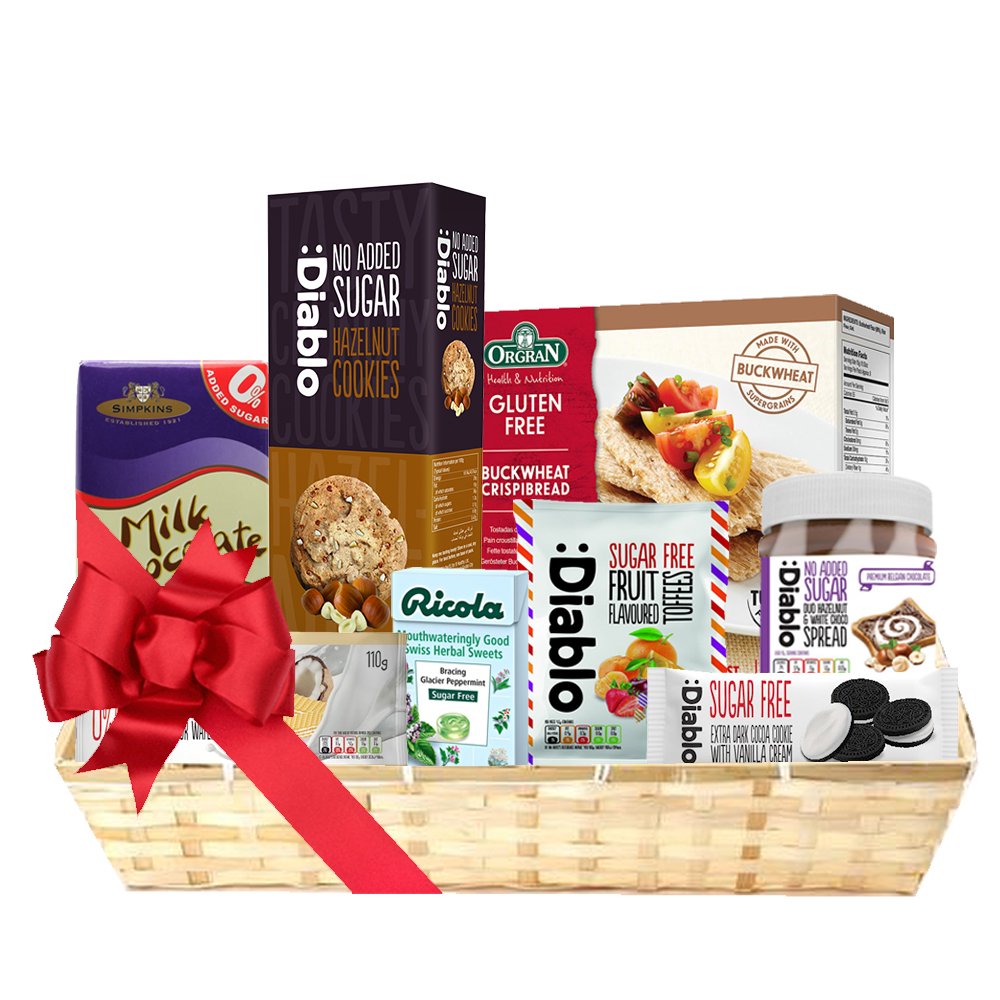 Diabetic Hamper Sugar Free Sweets Chocolate/Cookie/Spread Box Christmas Treats 5055915851846 | eBay