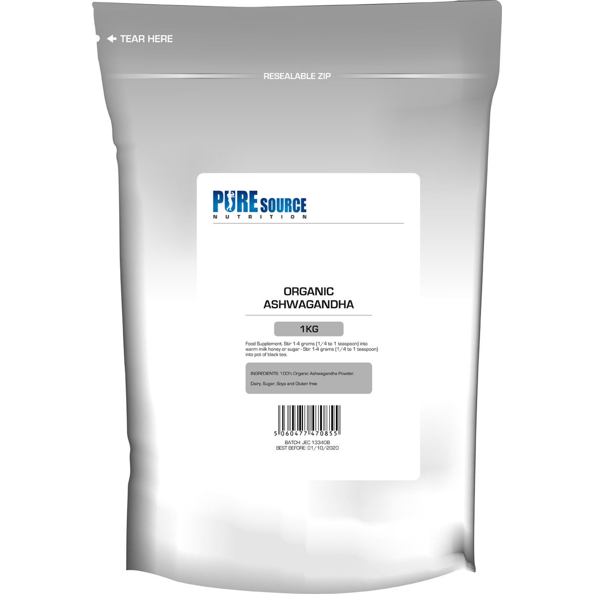 Pure Organic Ashwagandha Root Powder 250g 500g 750g 1kg Withania Somnifera Ebay