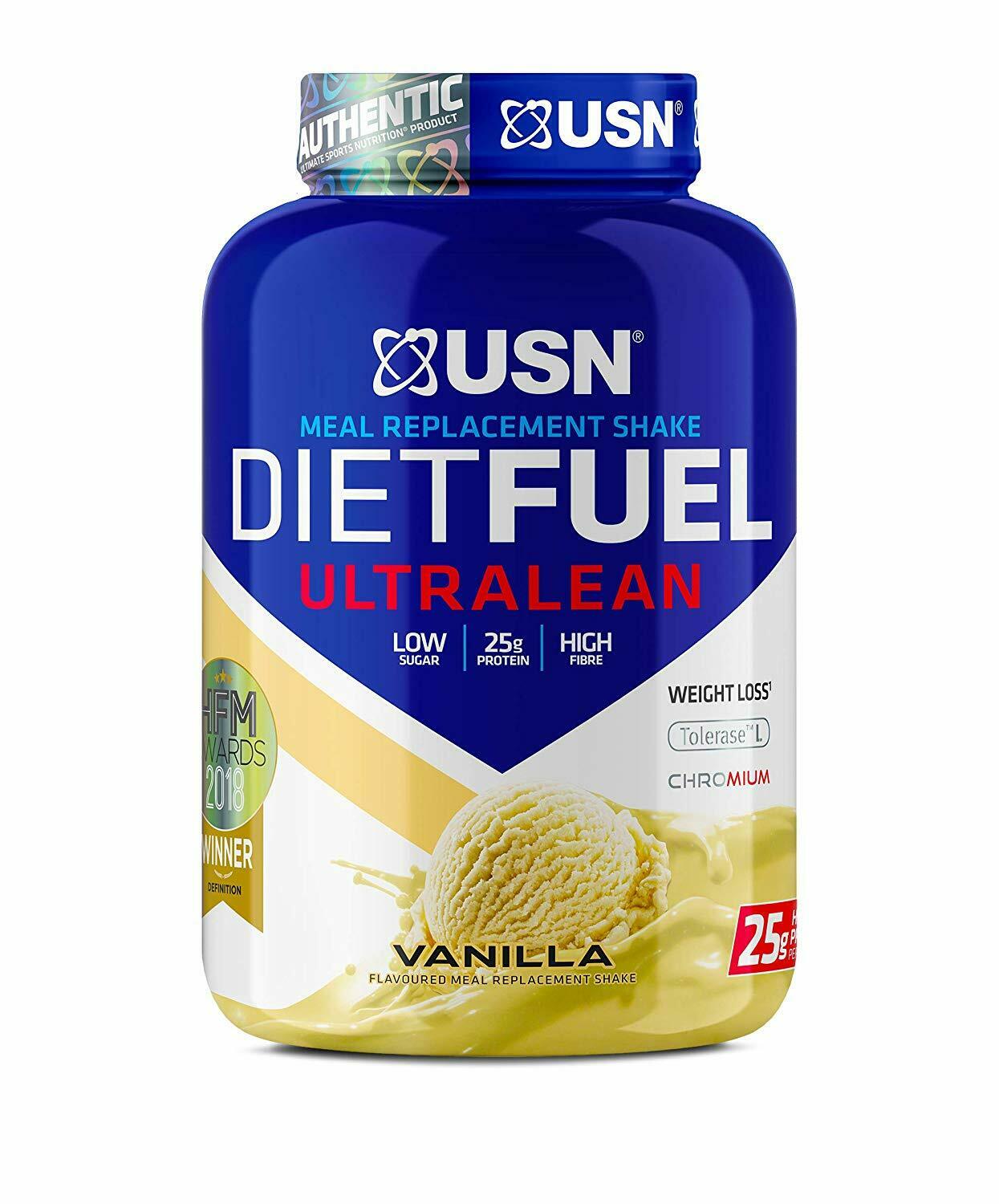 USN Diet Fuel Ultralean 1Kg Meal Replacement Shake Weight Loss Protein