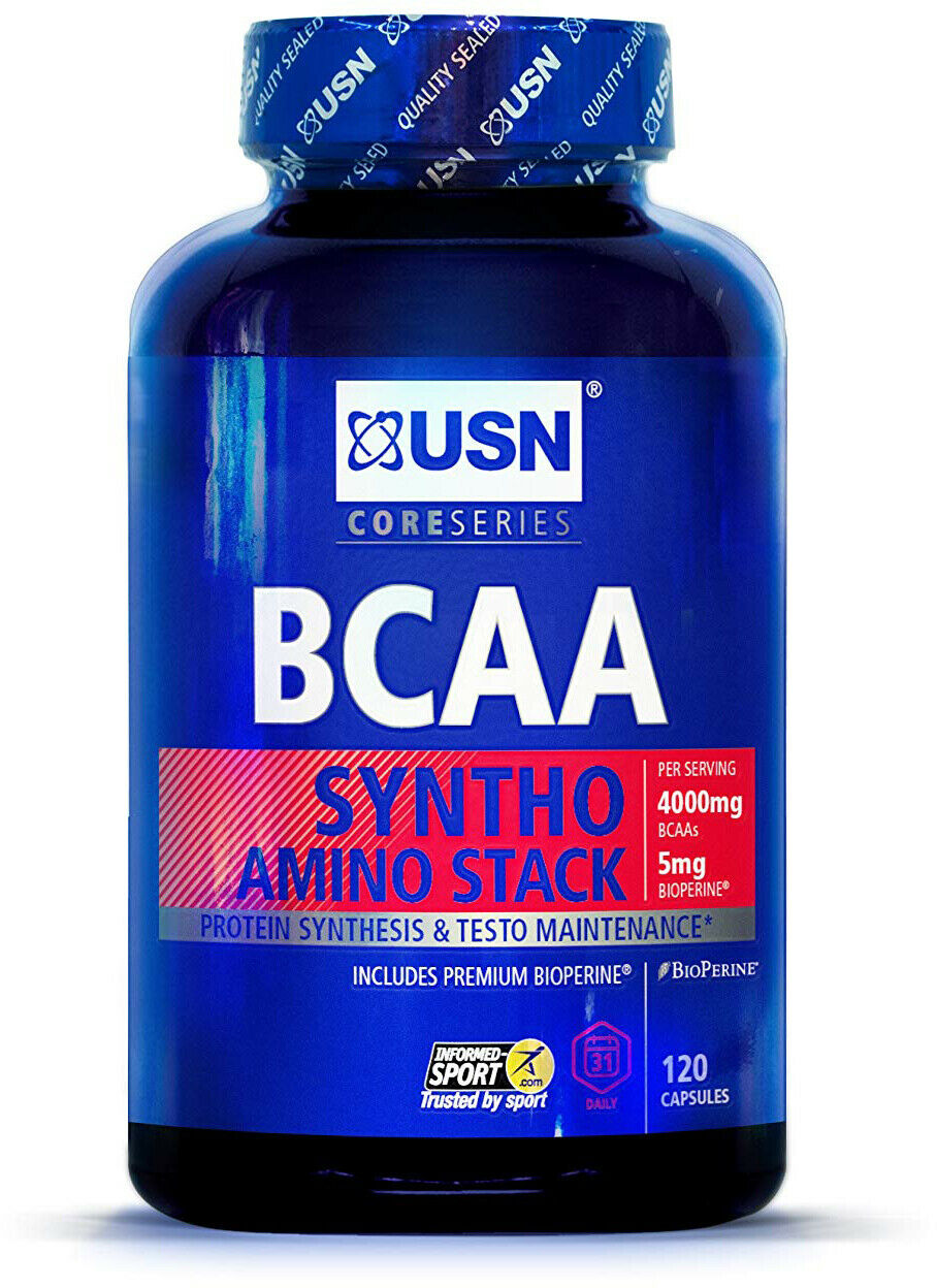 USN BCAA Syntho Stack Essential Amino Acids Capsules 120 Capsules BCAAs