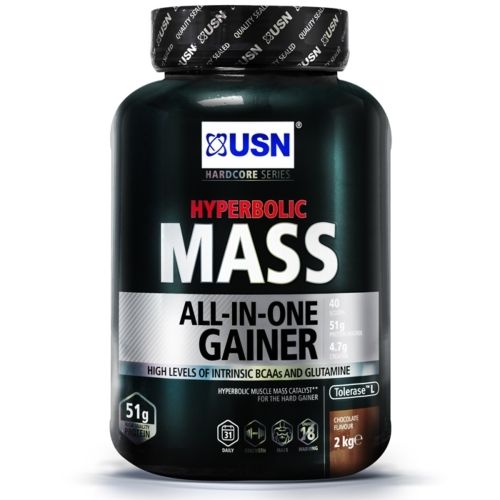 USN HYPERBOLIC MASS 2KG 6KG HIGH CALORIE WEIGHT GAIN PROTEIN POWDER